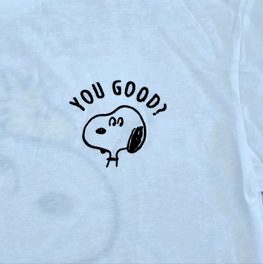 Peanuts🥜 Snoopy "You Good?" Graphic Tee👕 - NWOT - Picture 7 of 14
